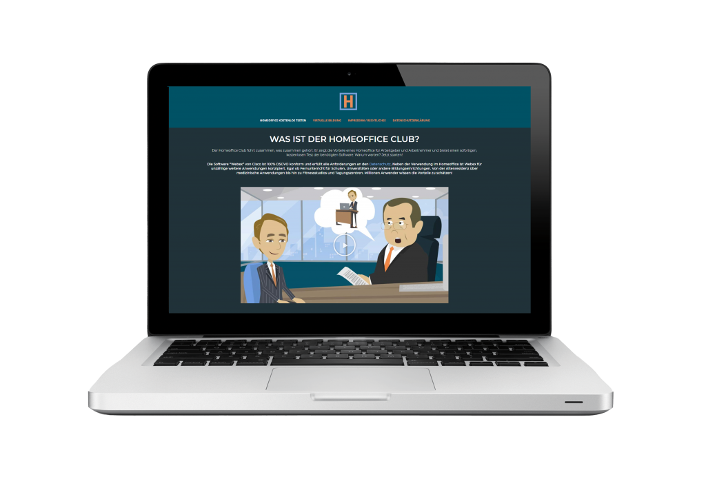 Die Webseite www.komm-in-den-homeoffice.club nun ist vollständig mit Pardot integriert.