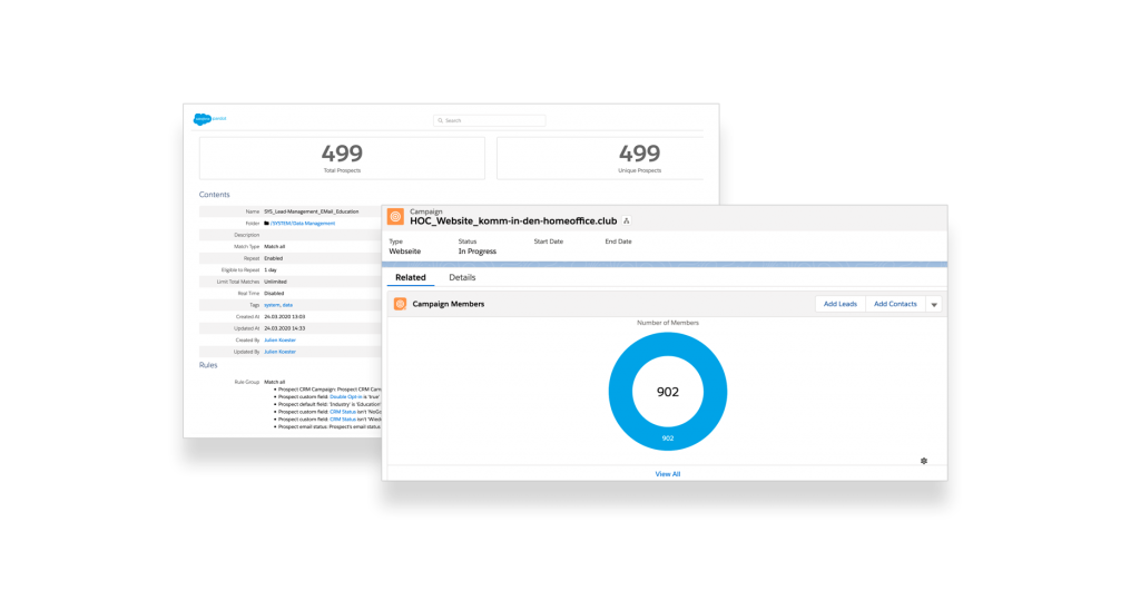 Alle Formulare, alle Downloads, sowie das Tracking der Seite gewährleisten ein vollständiges Bild über die Kontakte, die sich für die Homeoffice-Starterpakete von ethcon interessieren.